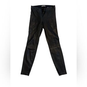 Vince lambs leather black leggings medium